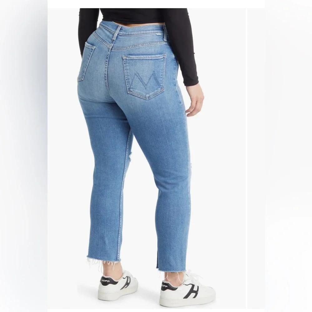 Mother the Rider Ripped High Rise Ankle Jeans. Straight leg. Sz: 30 - Picture 2 of 14